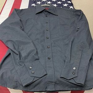 Mens dress night time look very dark gray